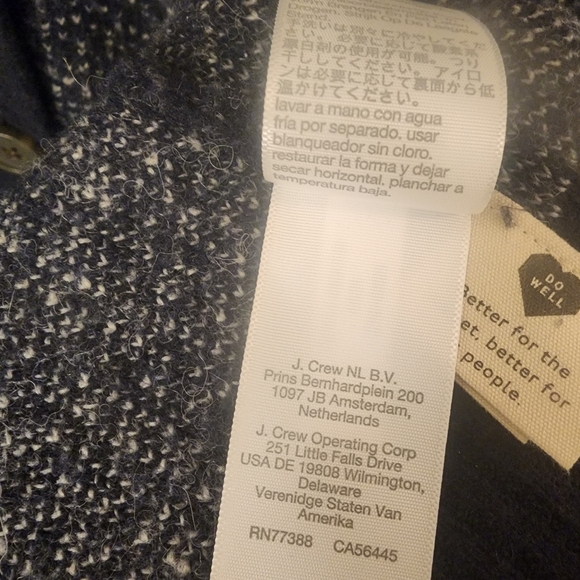 Madewell Bird's Eye Maysfield Cardigan Sweater in Coziest Yarn Womens Small - Picture 7 of 13